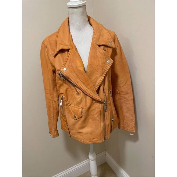 - NWT Free People We The Free Jealousy Leather Moto Jacket Size S - Picture 1 of 10